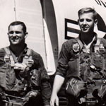 Terry Cox & Pilot returning from mission